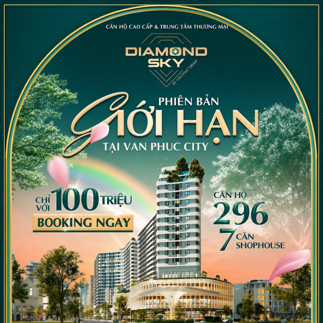 Căn Hộ Diamond Sky 2 Phòng Ngủ